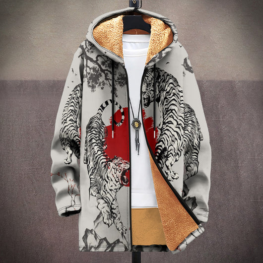 Cardigan con Capucha Grueso para Invierno - Image 4