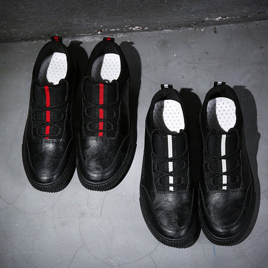 Zapatos Blancos de Cuero PU con Encaje