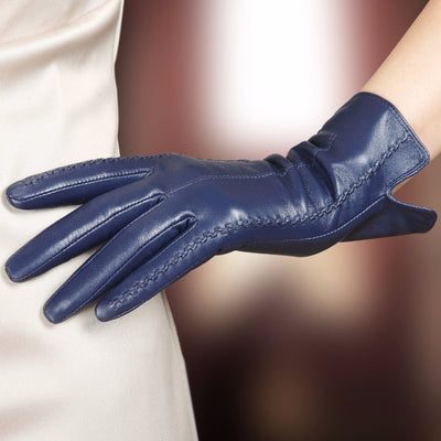 Guantes de Cuero para Mujer con Pantalla Táctil - Otoño e Invierno - Image 3