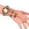Reloj Pulsera Mujer con Cadena de Diamantes y Garra de Cristal