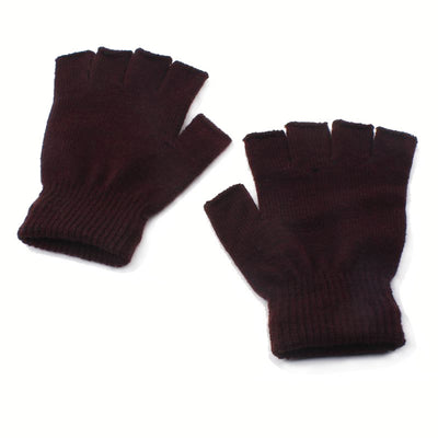 Guantes sin dedos tejidos coreanos para otoño e invierno - Image 7