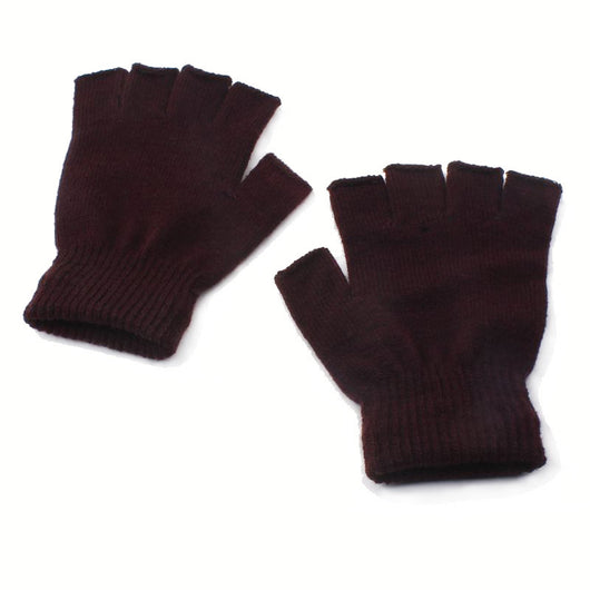 Guantes sin dedos tejidos coreanos para otoño e invierno - Image 7