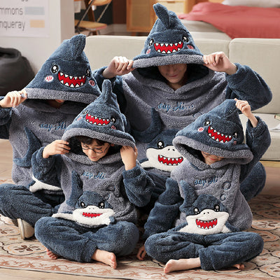 Pijama Grueso de Terciopelo Coral con Diseños Infantiles Adorables - Image 6