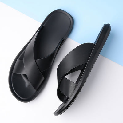 Pantuflas Casuales de Cuero para Hombre - Comodidad de Verano - Image 8