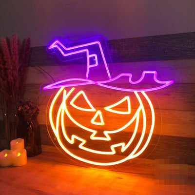 Linterna Decorativa de Calabaza Neón para Halloween - Image 5