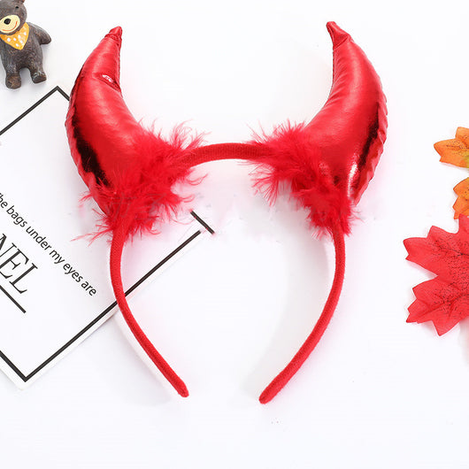 Diadema de Cuernos de Demonio para Decoración y Actuación de Halloween - Image 12