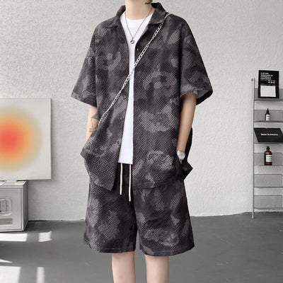 Conjunto Deportivo Retro Tie-Dye Clásico Americano para Hombre - Image 10