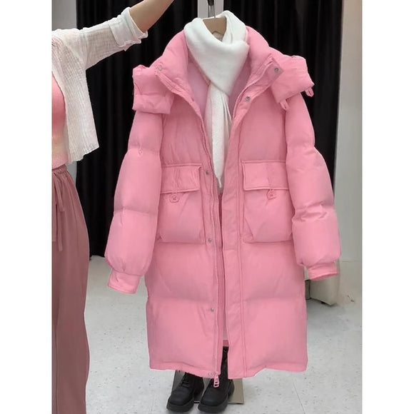 Chaqueta Acolchada con Capucha para Mujer - Abrigo Térmico Grueso
