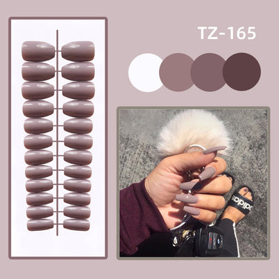 Uñas Postizas Trapecio Corto Efecto Brillo - Image 7