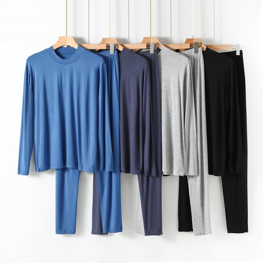 Conjunto de Pijama Térmico de Cuello Alto y Manga Larga