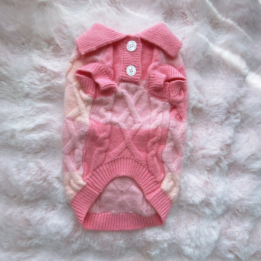 Cardigan con Cuello Polo a Cuadros para Mascotas Pequeñas y Medianas - Image 7