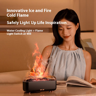 Difusor de Aromas con Luz LED Multicolor y Efecto Llama para Escritorio - Image 9