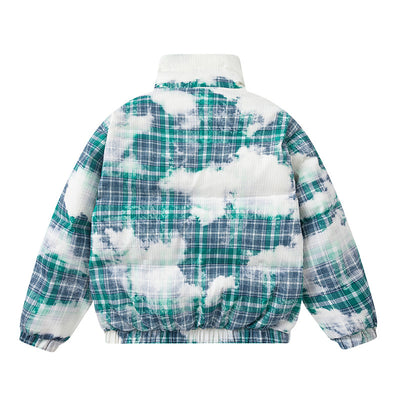 Abrigo de Algodón Cuadros Retro Holgado para Invierno - Image 14