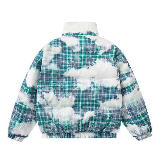 Abrigo de Algodón Cuadros Retro Holgado para Invierno - Image 14