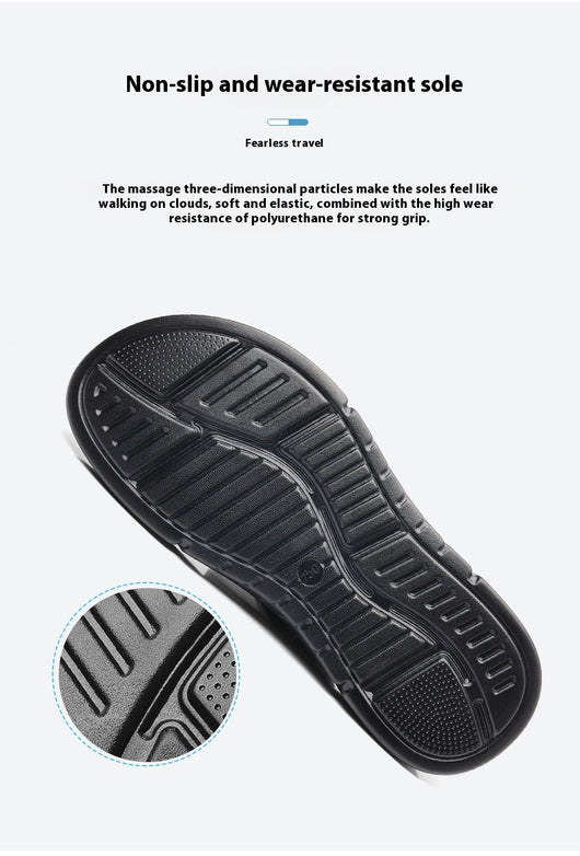 Zapatos de Cuero Genuino Transpirables para Hombre - Comodidad Casual para Todas las Edades - Image 10