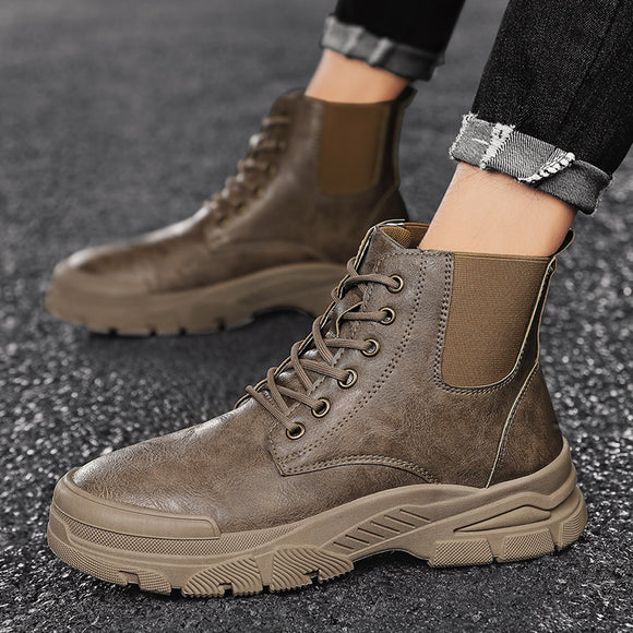 Botas Martin Pretas Casuais - Sapatos Versáteis Masculinos