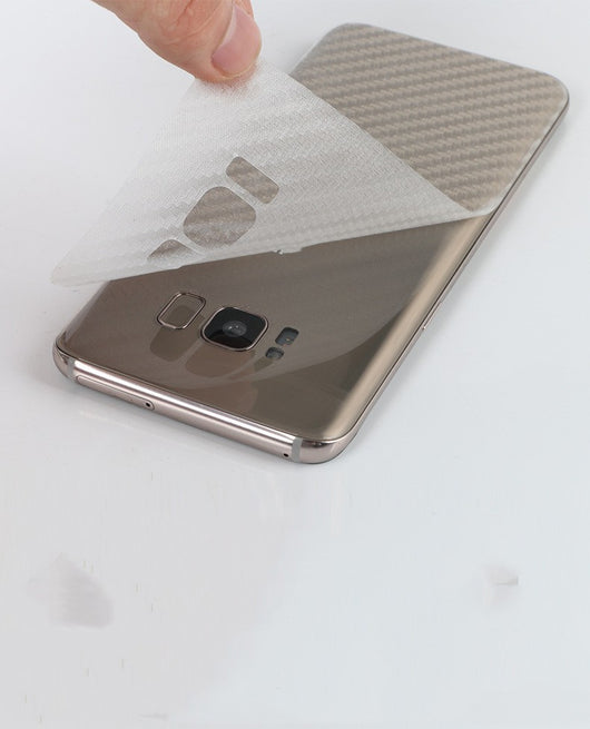 Protector de Pantalla Trasera en Fibra de Carbono Anti Arañazos para Celulares - Image 9