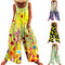 Jumpsuit Estampado de Pierna Ancha para Mujer