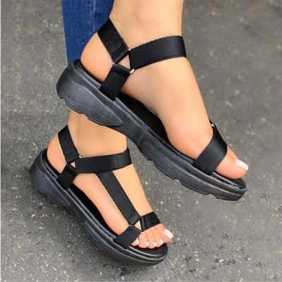 Sandalias Planas con Velcro y Colores Arcoíris para Mujer - Image 10