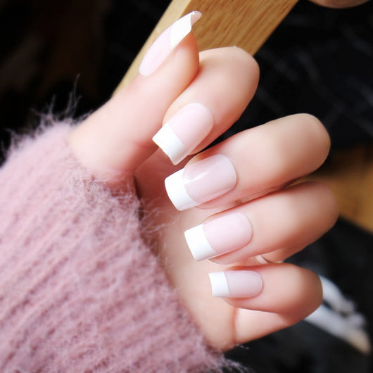 Kit de 100 Uñas Postizas Francesas UV Gel - 10 Tamaños con Diseño Preformado - Image 5