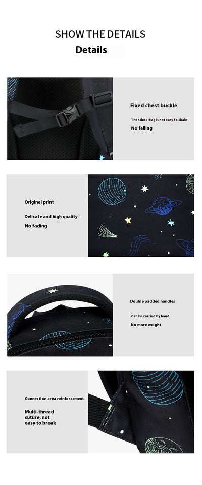 Mochila Escolar Cielo Estrellado - Diseño Moderno para Primaria y Secundaria - Image 18