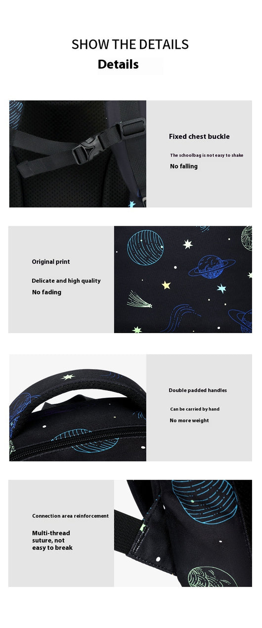 Mochila Escolar Cielo Estrellado - Diseño Moderno para Primaria y Secundaria - Image 18