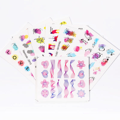 Calcomanías de Diseño de Uñas Arcoíris con Transferencia DIY - Image 12