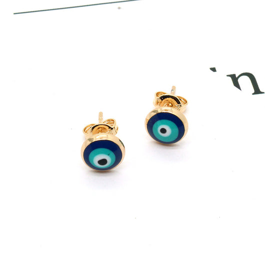 Aretes Vintage Esmaltados Redondos para Mujer - Image 7