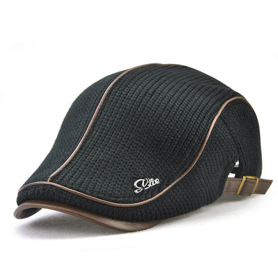 Gorra de Invierno Vintage Británica para Hombre - Gorro Tejido Grueso y Cálido - Image 3