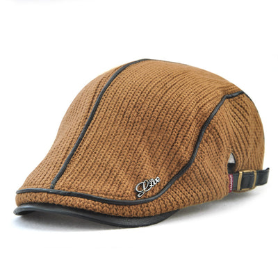 Gorra de Invierno Vintage Británica para Hombre - Gorro Tejido Grueso y Cálido - Image 7