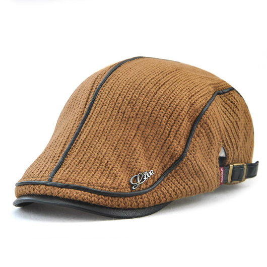 Gorra de Invierno Vintage Británica para Hombre - Gorro Tejido Grueso y Cálido - Image 7