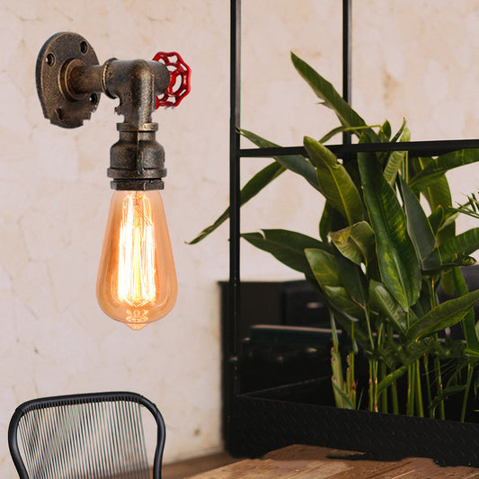 Lámpara de Pared Estilo Industrial Tubería de Agua para Hotel, Loft y Dormitorio