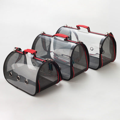 Bolsa Mensajera Transparente para Mascotas