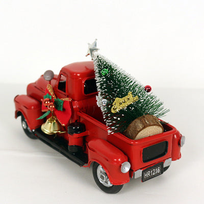 Adornos Navideños Camión Rojo Retro - Image 16