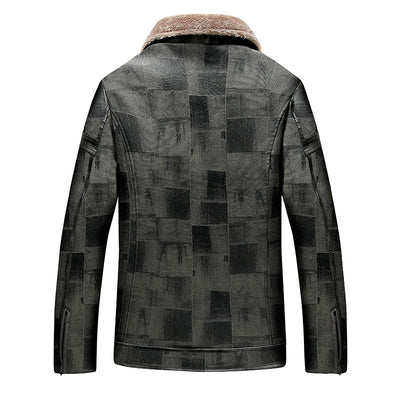 Chaqueta de Cuero para Hombre Adulto con Forro de Terciopelo - Image 8