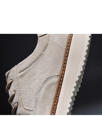 Zapatos Casuales de Cuero para Hombre Estilo Coreano Tono Damasco - Image 11