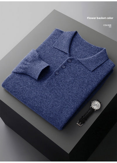 Suéter Polo de Lana para Hombre - Comodidad Casual Premium - Image 24