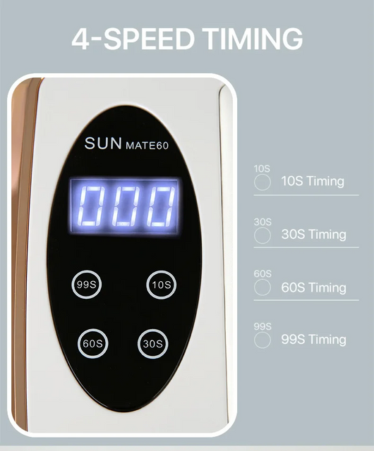 Lámpara UV LED Profesional 380W con 90 LEDs para Secado de Uñas de Gel - Image 26