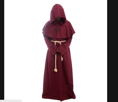 Túnica Medieval Monje - Disfraz Sacerdote y Mago - Image 6