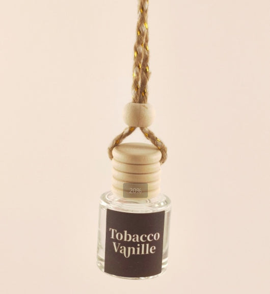 Difusor de Aroma para Auto con Botella de Vidrio y Colgante de Madera - Image 13