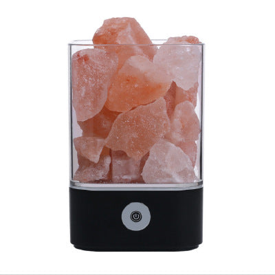 Lámpara LED de Sal del Himalaya con Luz de Cristal USB - Image 13