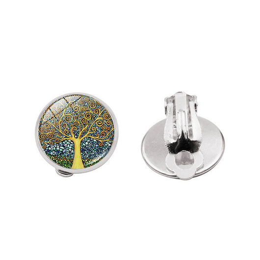 Aretes Árbol de la Vida con Gema Brillante - Image 19