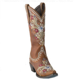 Botas Étnicas Bordadas de Caña Media con Tacón - Image 3