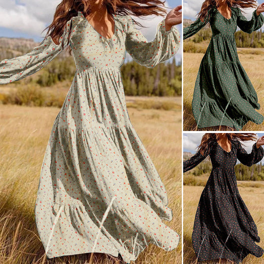 Vestido Casual Floral con Volantes para Tallas Grandes