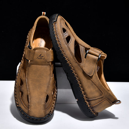Sandalias Cerradas Tejidas a Mano para Hombre - Transpirables y Cómodas - Image 3