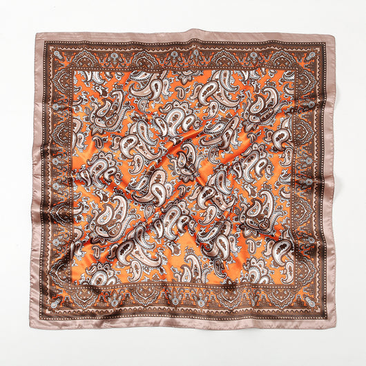 Pañuelo Estampado Paisley 90x90 cm - Chal Retro Elegante - Image 12