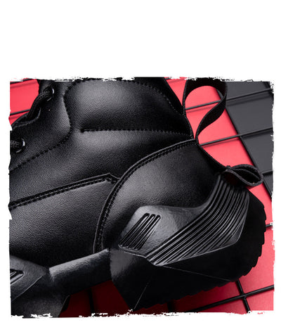 Zapatillas Altas Samurai para Hombre - Estilo Clásico Negro - Image 4