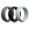 Men's electronic cigarette silicone ring Light grey Blanco 10 Q3pcs