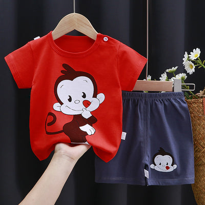 Conjunto Infantil de Algodón Puro con Manga Corta - Image 10