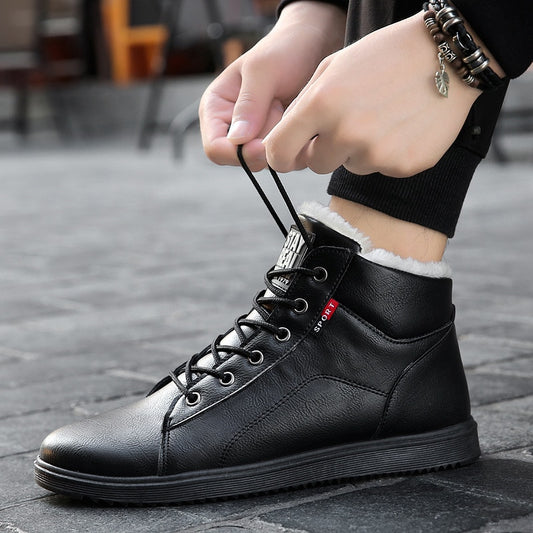 Botas de Nieve Impermeables Altas con Forro Térmico Grueso